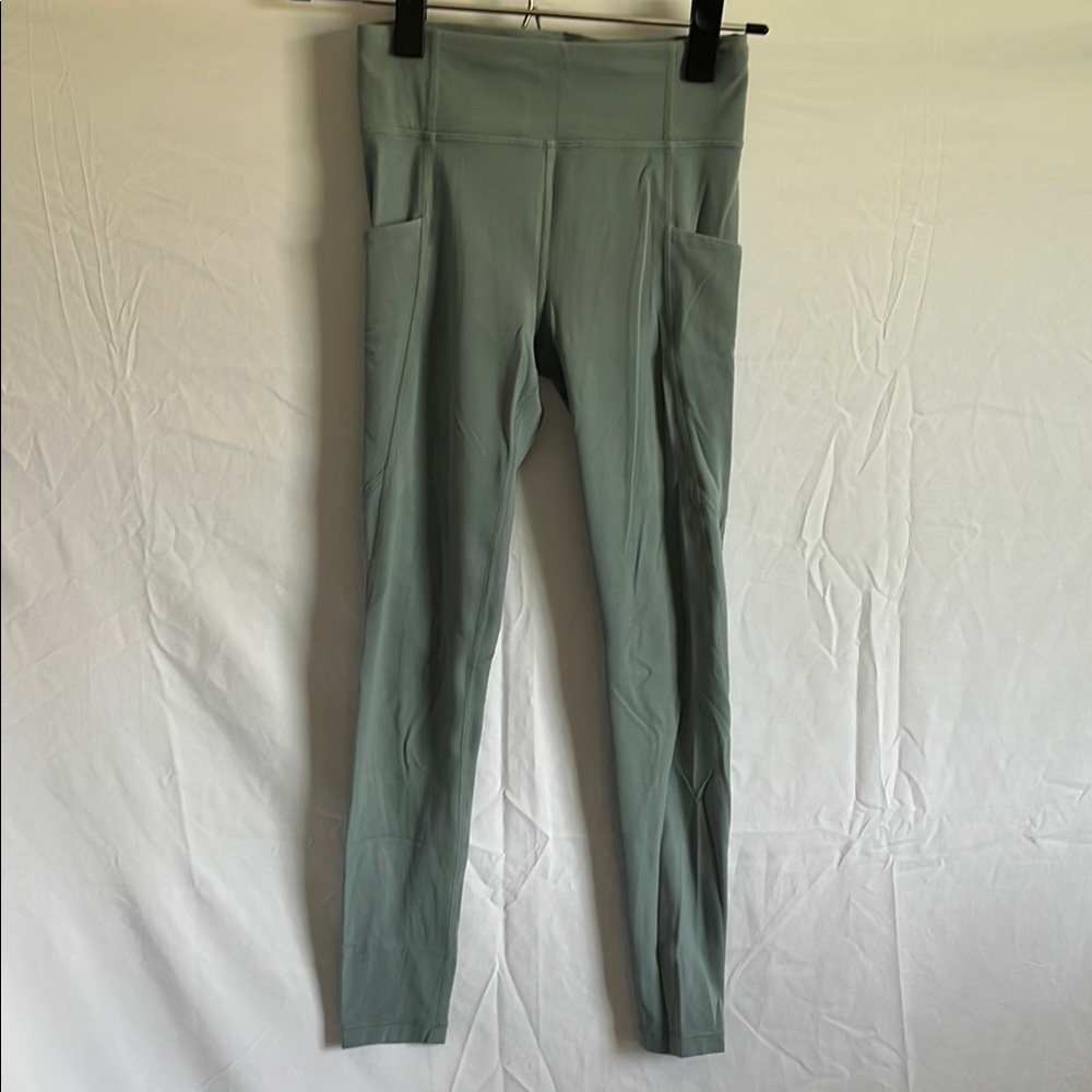 Athleta Sage Green High-Waist Leggings